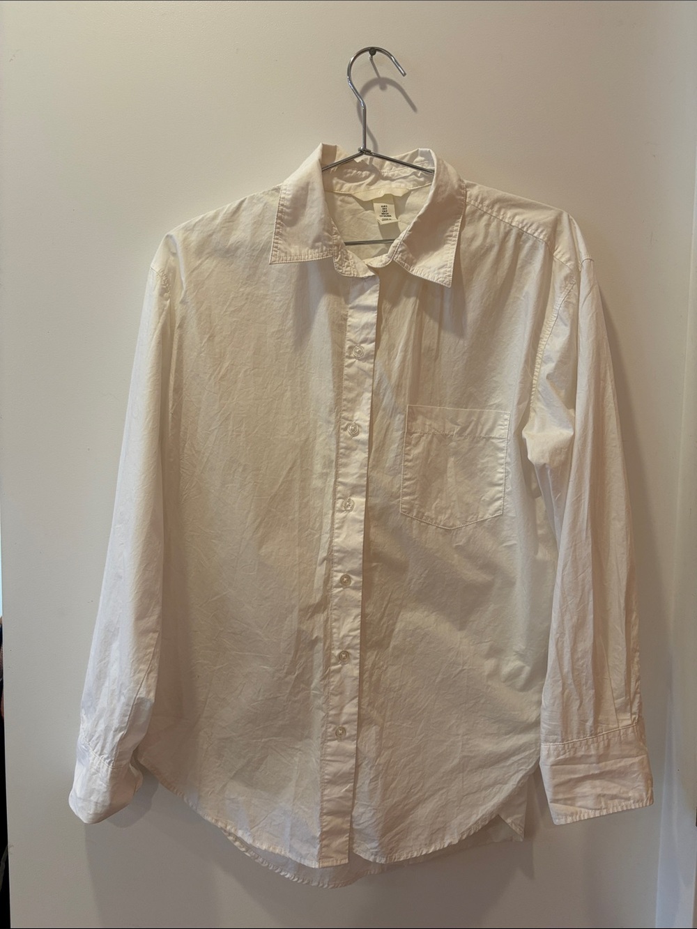 H&M Cream Button-Down Women's Shirt